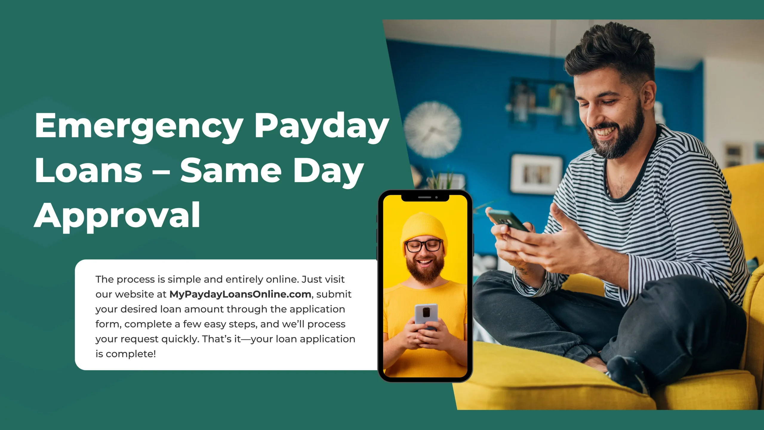Apply online for emergency cash with same-day payday loan