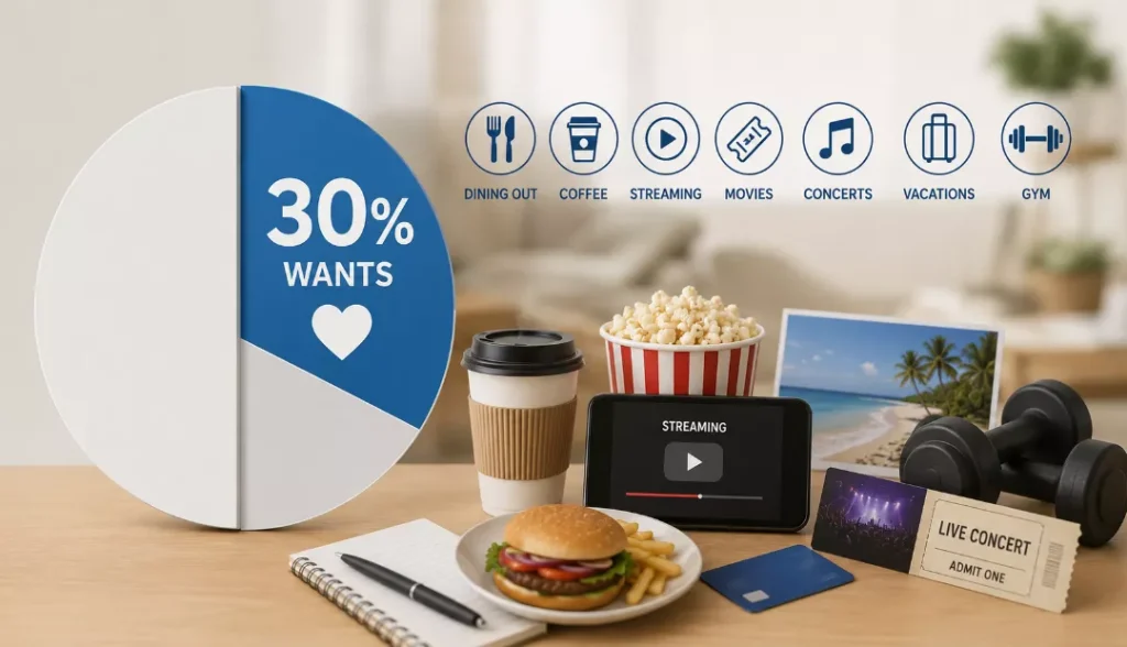 30% – Wants