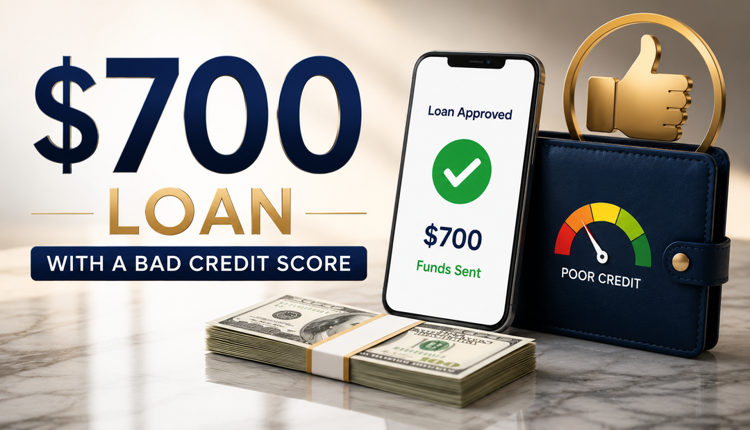 $700 loan with a bad credit score