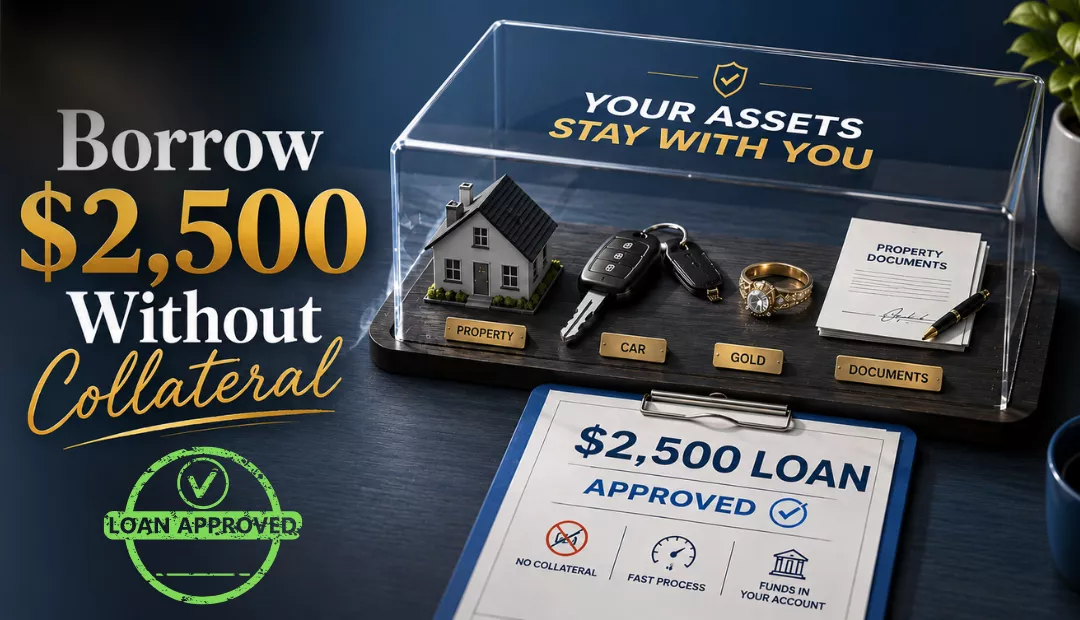 No collateral $2,500 loans